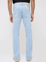 Men Rafter Jeans Boot Cut Fit Light Blue Mid Rise
