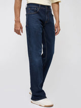Men Rafter Jeans Boot Cut Fit Dark Blue Mid Rise