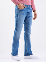 Men Jeans Regular Fit Blue Mid Rise