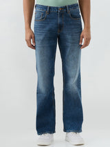 Men Rafter Jeans Boot Cut Fit Blue Mid Rise