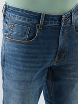 Men Rafter Jeans Boot Cut Fit Blue Mid Rise