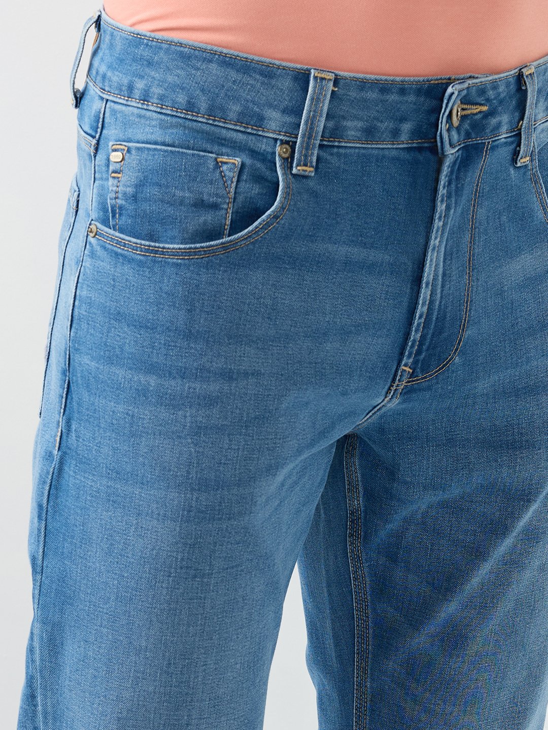 Men Rafter Jeans Boot Cut Fit Blue Mid Rise