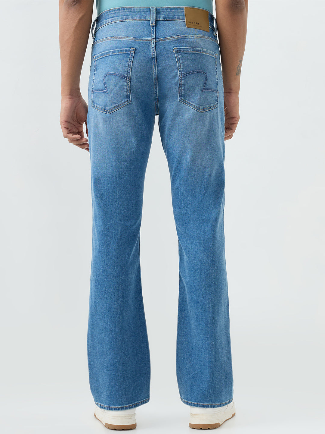 Men Rafter Jeans Boot Cut Fit Blue Mid Rise