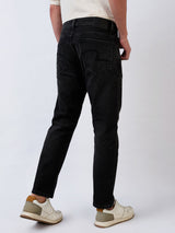 Men Jeans Relaxed Fit Black Mid Rise