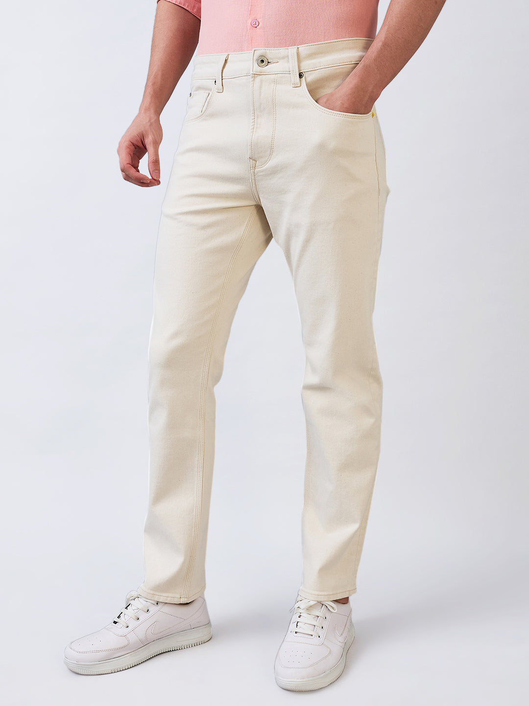 Spykar Comfort Fit Mid Rise Cotton Jeans For Men