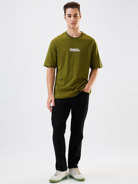 Men Jeans Relaxed Fit Black Mid Rise