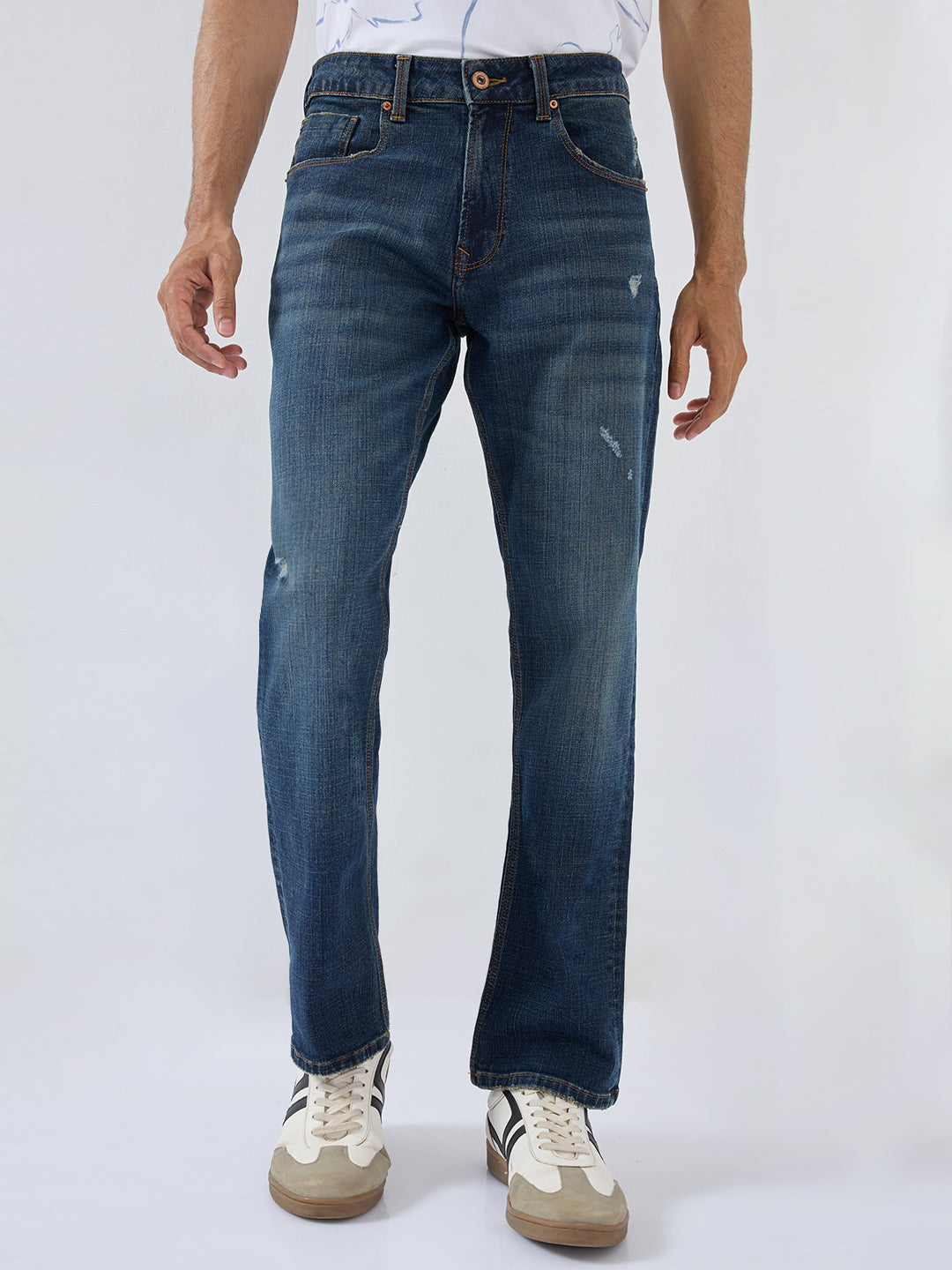 Men Chico Jeans Comfort Fit Dark Blue Mid Rise