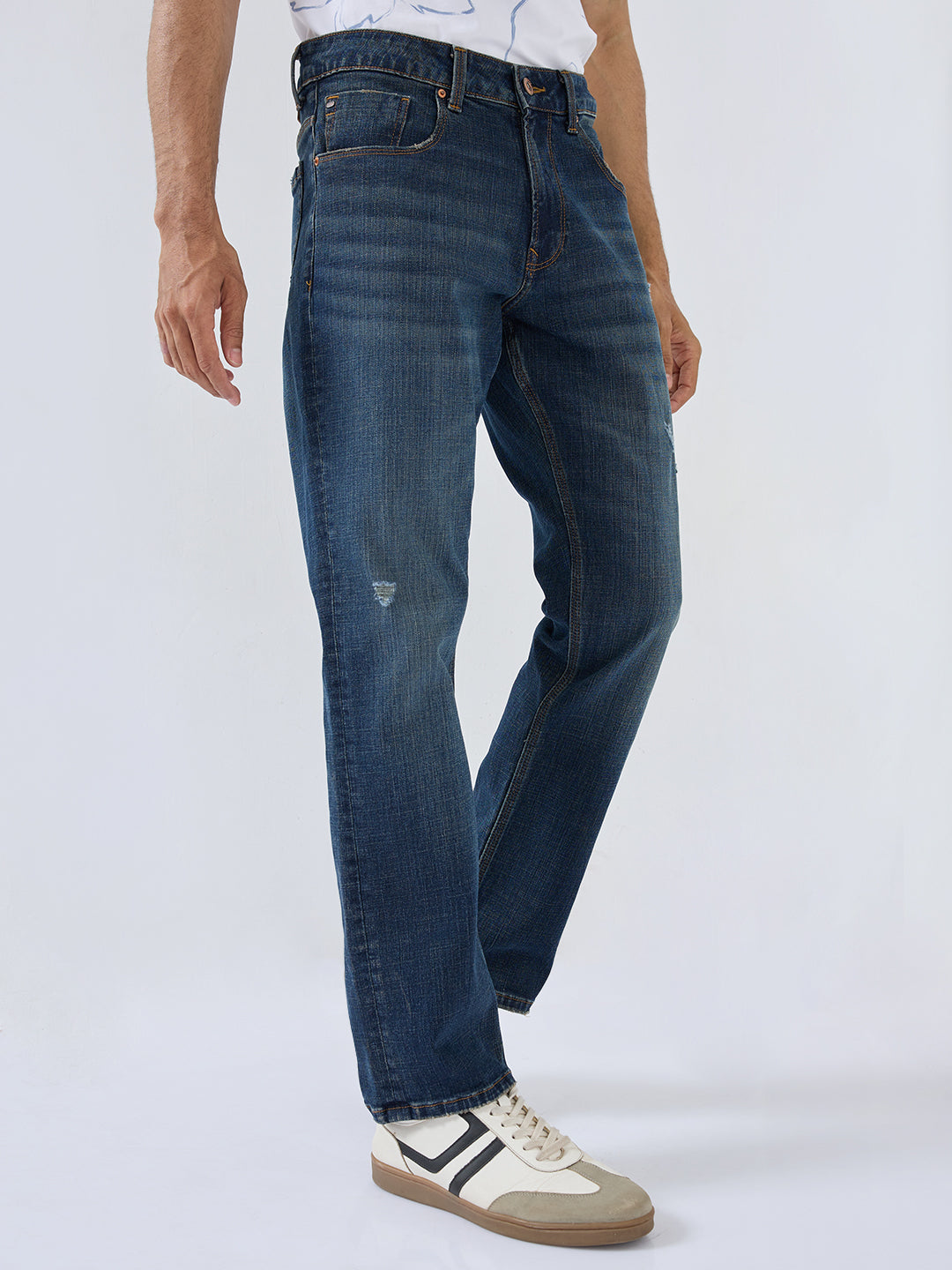 Men Chico Jeans Comfort Fit Dark Blue Mid Rise