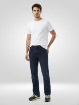 Men Jeans Comfort Fit Dark Grey Mid Rise