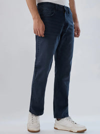 Men Jeans Comfort Fit Dark Grey Mid Rise