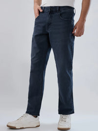 Men Jeans Comfort Fit Dark Grey Mid Rise