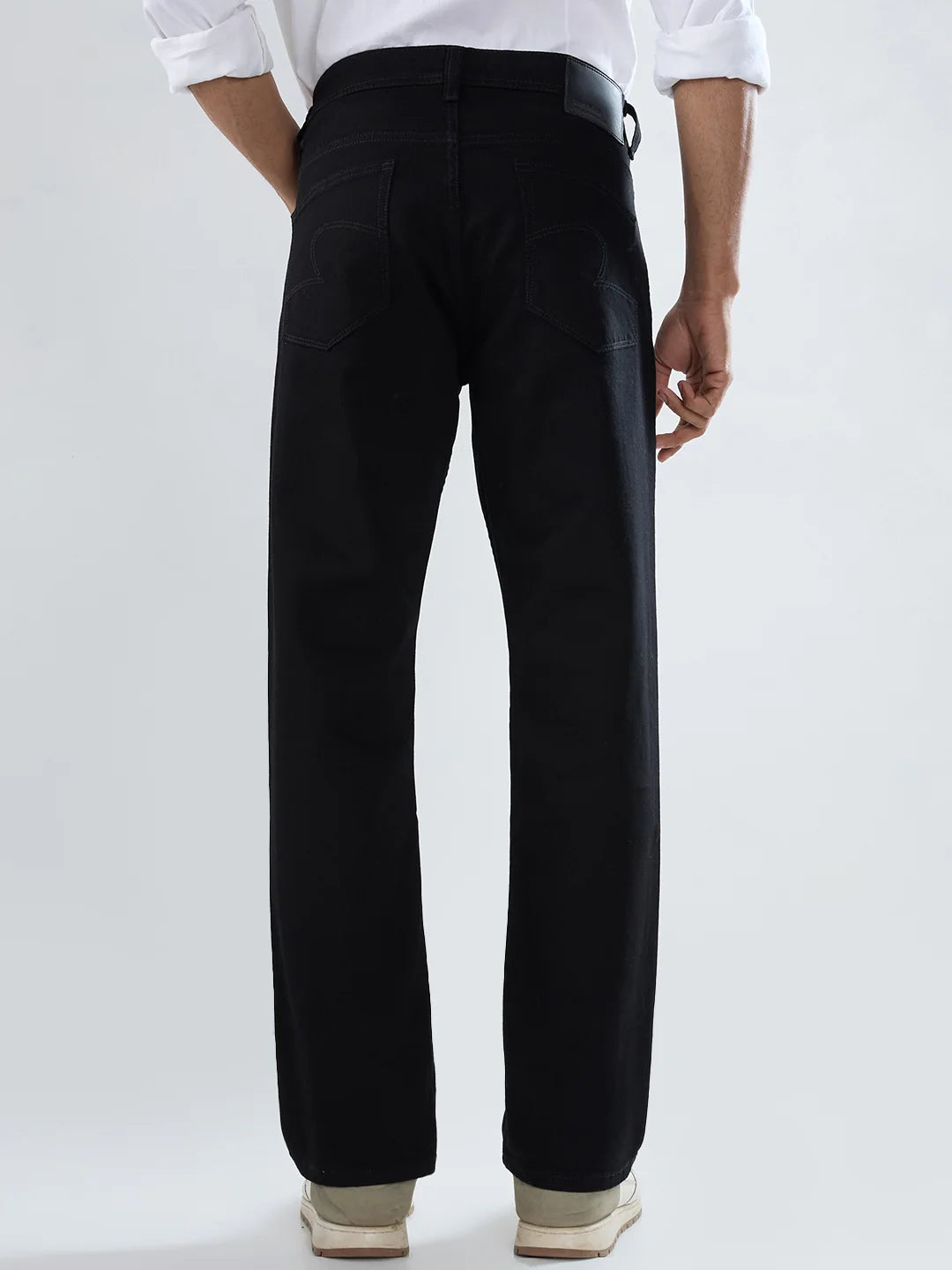 Men Chico Jeans Relaxed Fit Black Mid Rise