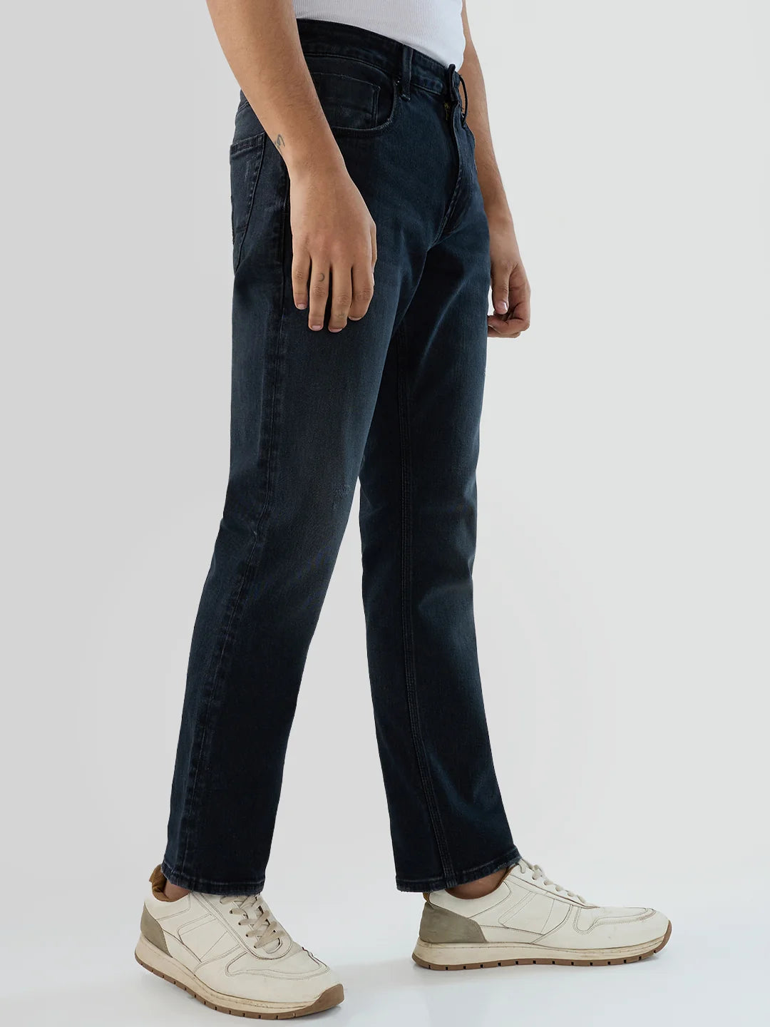 Men Chico Jeans Relaxed Fit Black Mid Rise