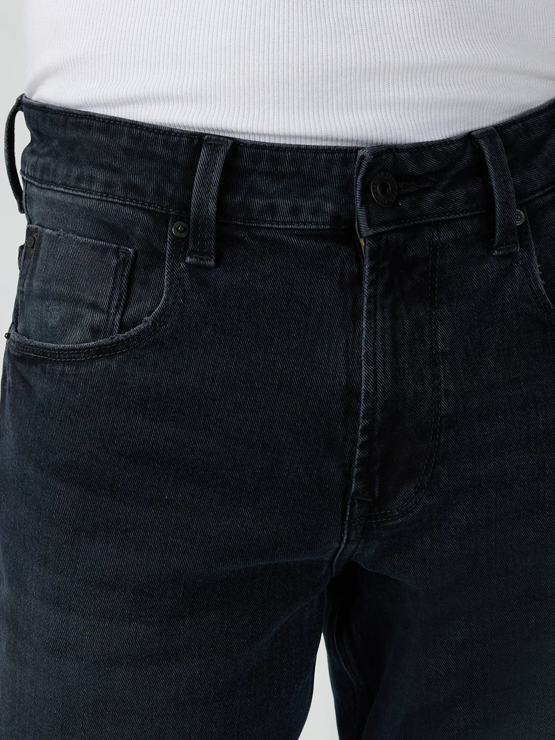 Men Chico Jeans Relaxed Fit Black Mid Rise