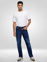 Men Chico Jeans Relaxed Fit Dark Blue Mid Rise