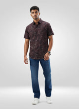 Men Jeans Comfort Fit Dark Blue Mid Rise