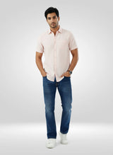 Men Jeans Comfort Fit Dark Blue Mid Rise