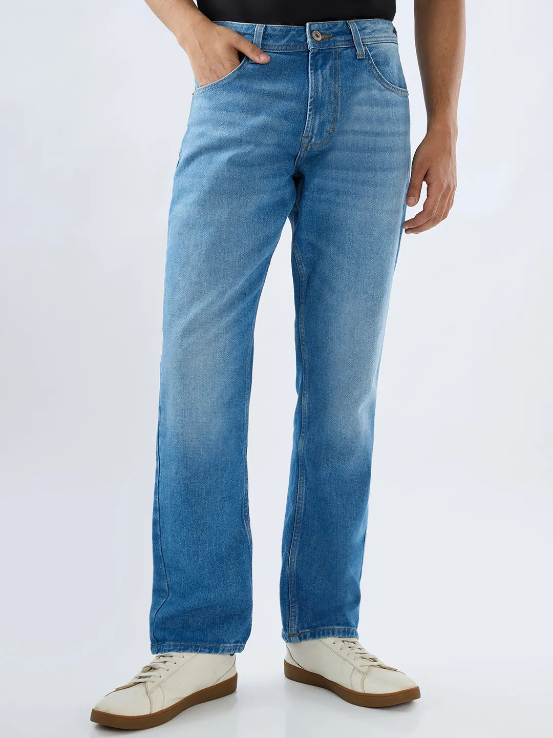 Men Chico Jeans Relaxed Fit Light Blue Mid Rise