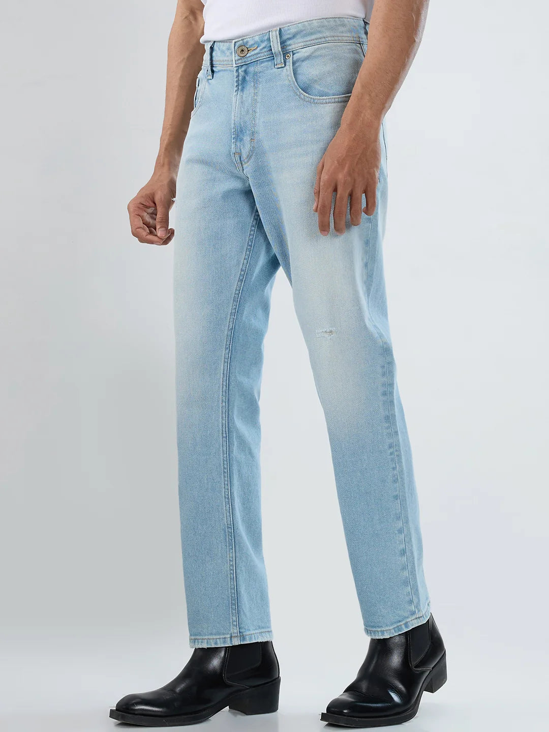 Men Chico Jeans Relaxed Fit Light Blue Mid Rise