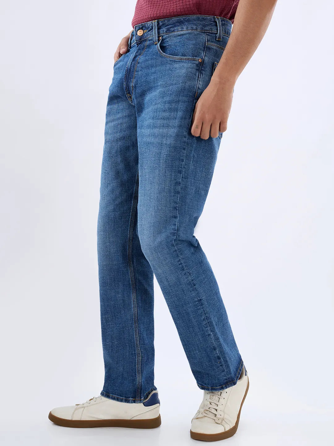 Men Chico Jeans Comfort Fit Mid Blue Mid Rise
