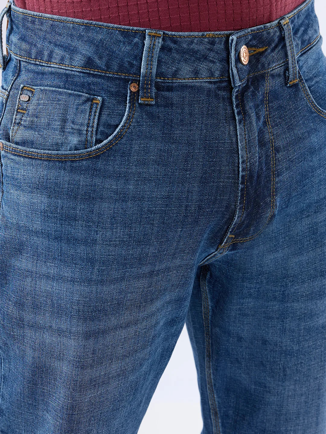 Men Chico Jeans Comfort Fit Mid Blue Mid Rise