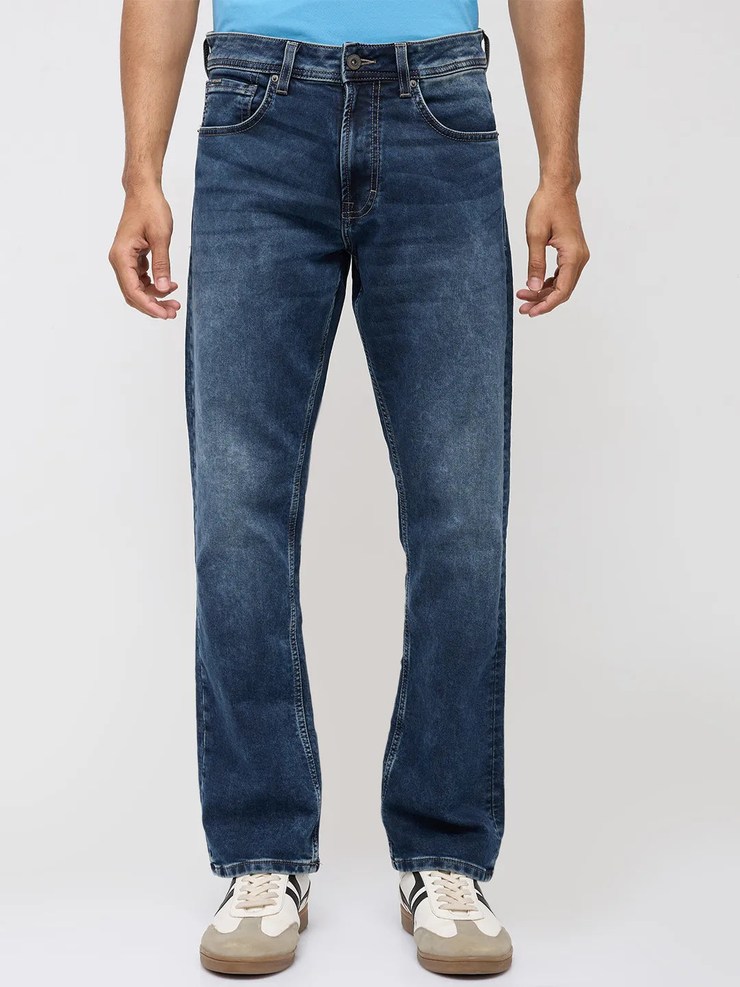 Men Chico Jeans Relaxed Fit Dark Blue Mid Rise