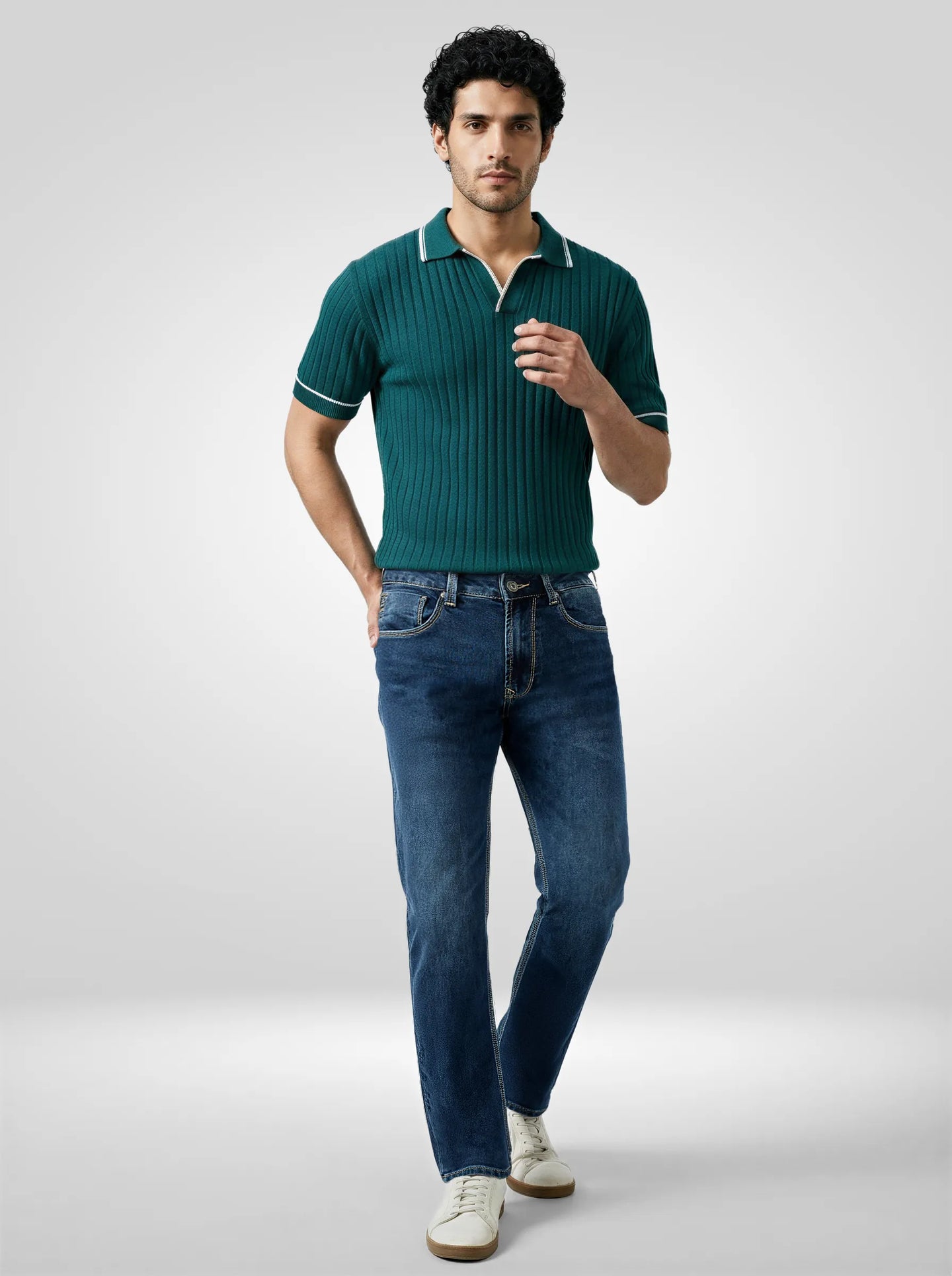Men Chico Jeans Relaxed Fit Dark Blue Mid Rise