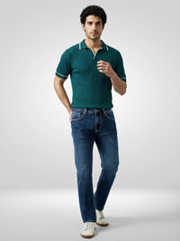Men Chico Jeans Relaxed Fit Dark Blue Mid Rise
