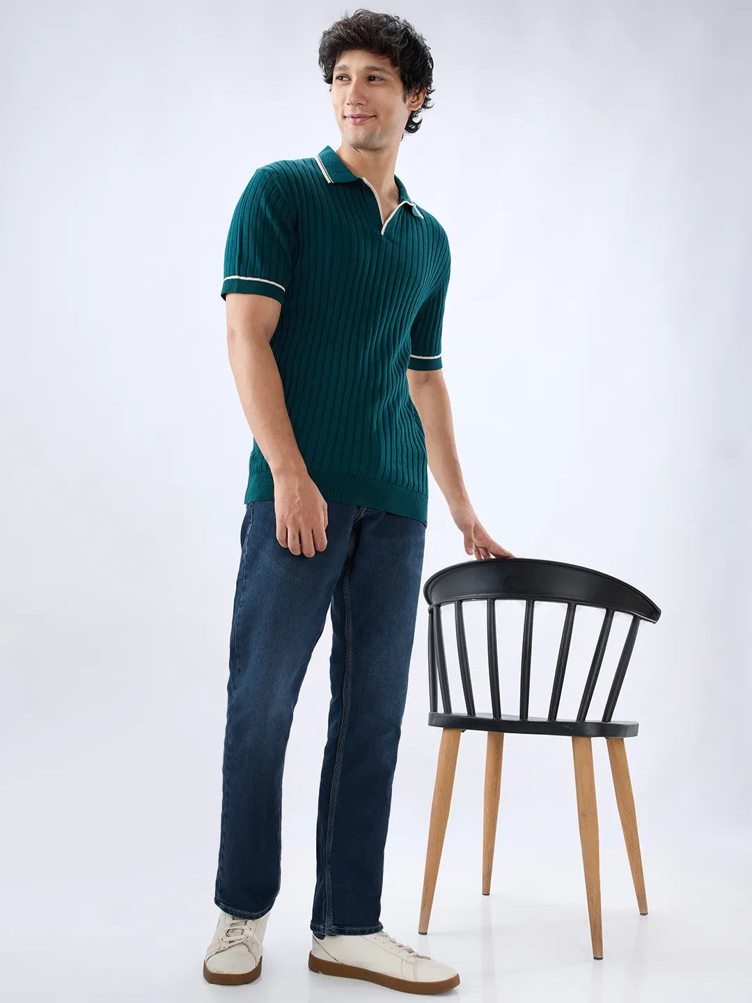 Men Chico Jeans Relaxed Fit Dark Blue Mid Rise