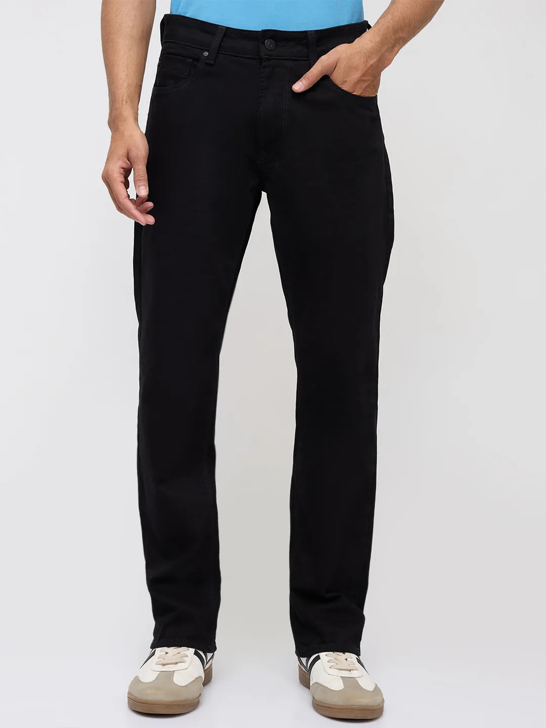 Men Chico Jeans Relaxed Fit Black Mid Rise