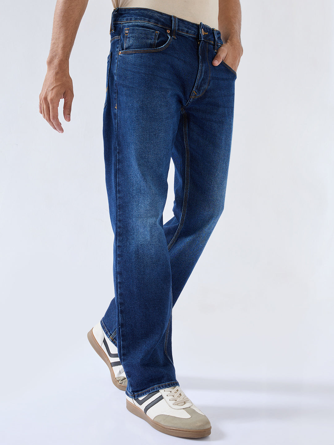Men Chico Jeans Comfort Fit Dark Blue Mid Rise