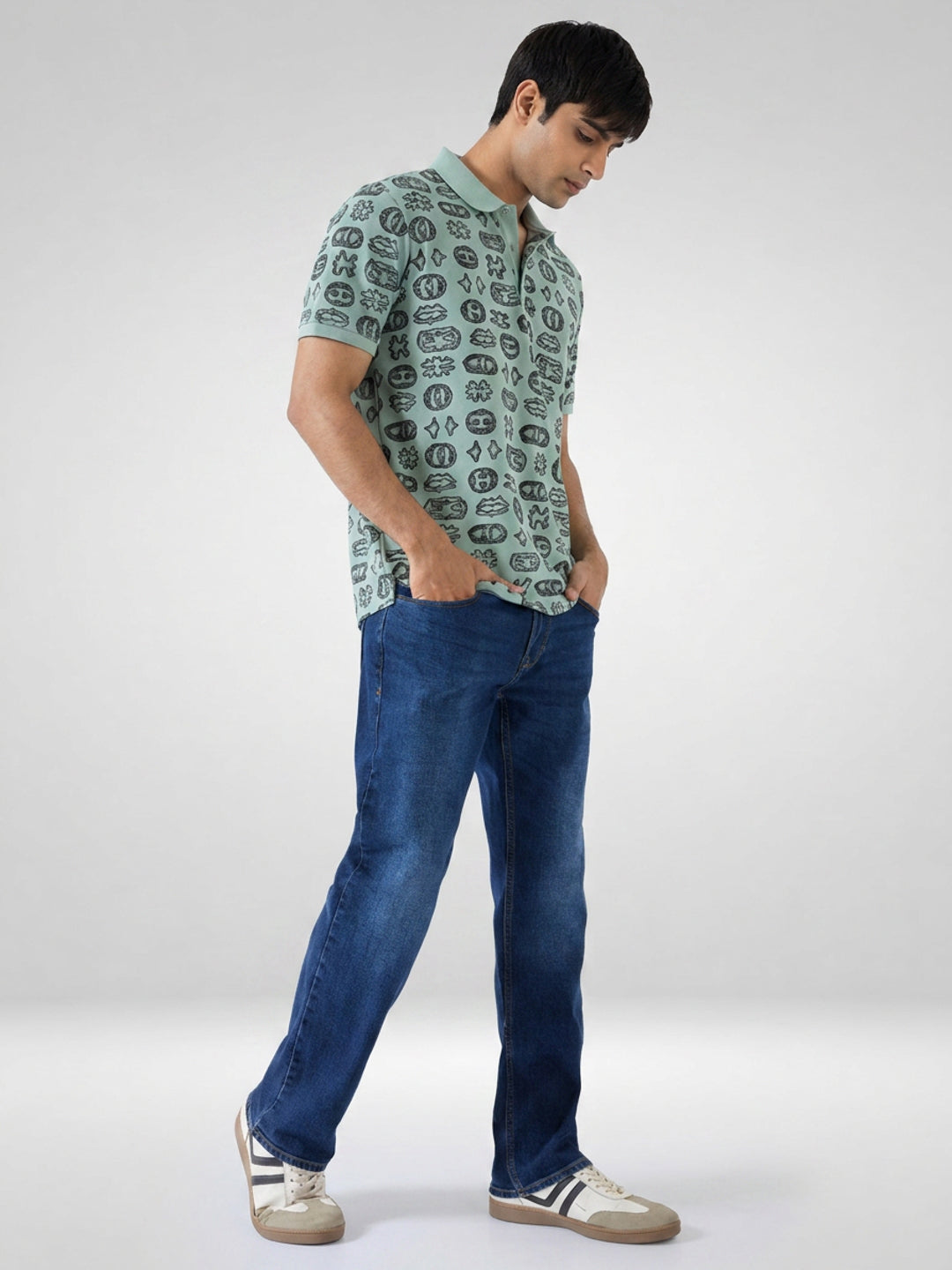 Men Chico Jeans Comfort Fit Dark Blue Mid Rise