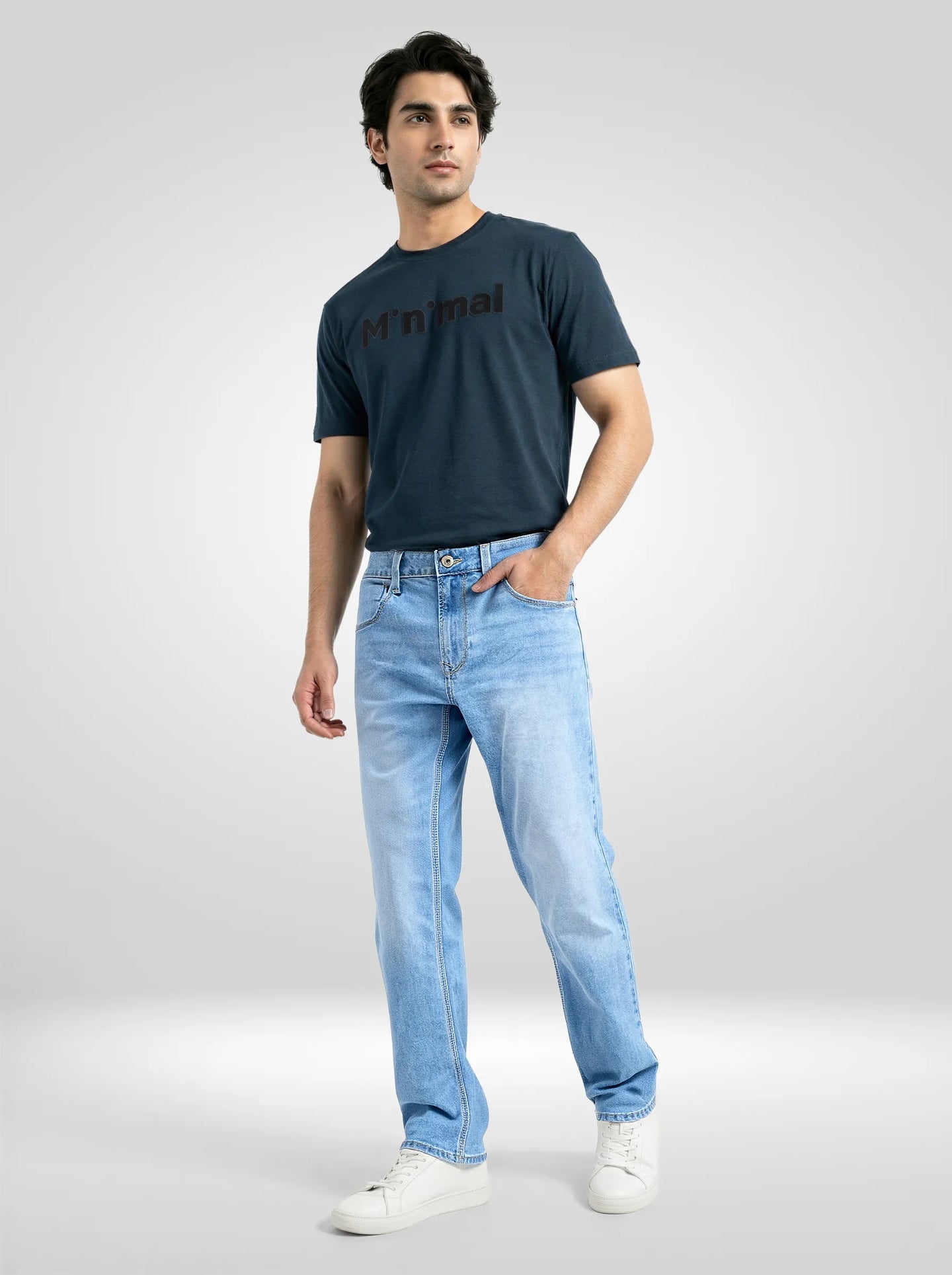 Men Chico Jeans Relaxed Fit Light Blue Mid Rise