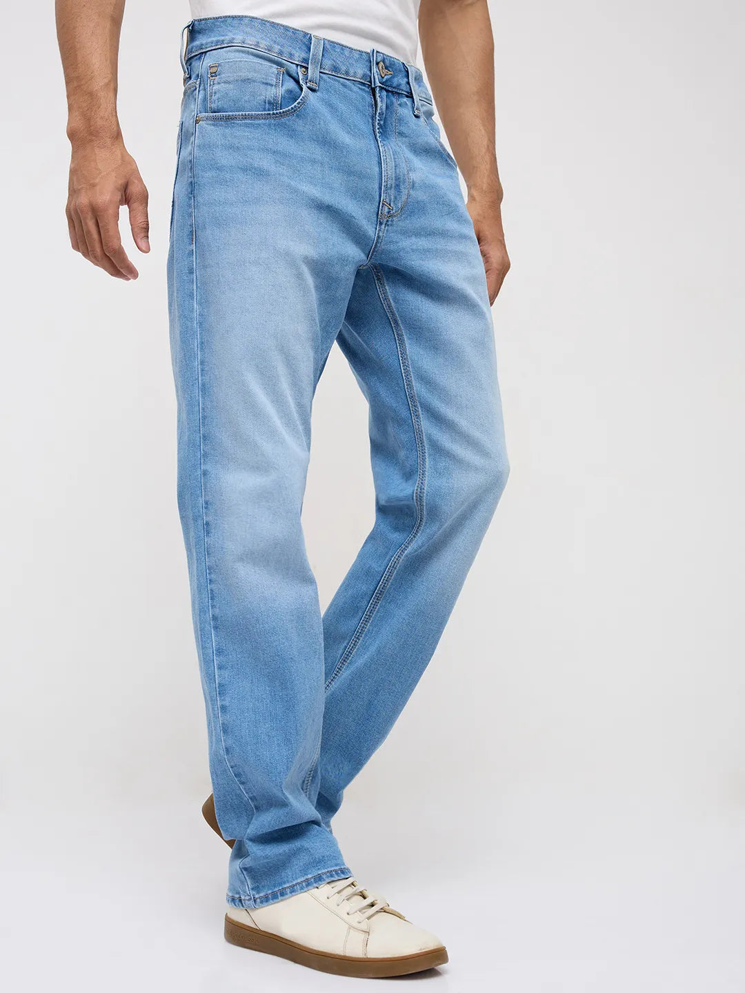 Men Chico Jeans Relaxed Fit Light Blue Mid Rise