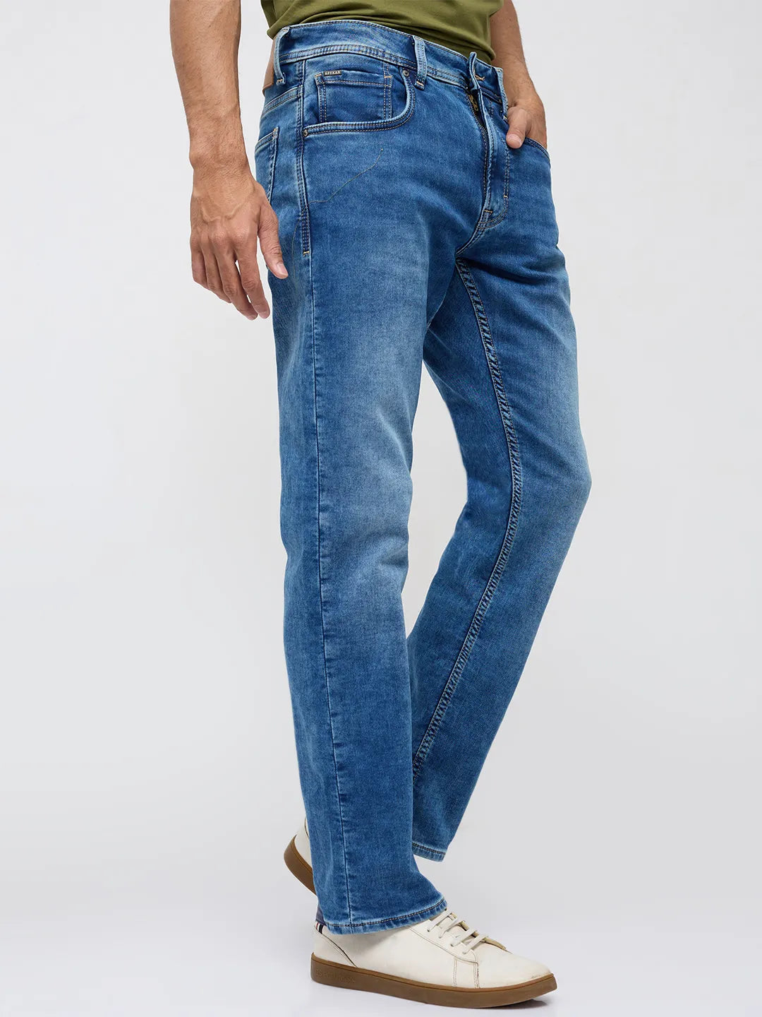 Men Chico Jeans Relaxed Fit Mid Blue Mid Rise