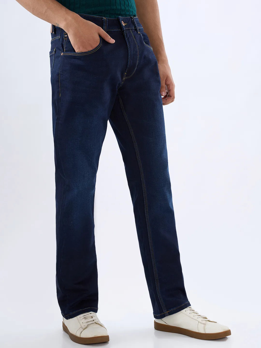 Men Chico Jeans Relaxed Fit Dark Blue Mid Rise
