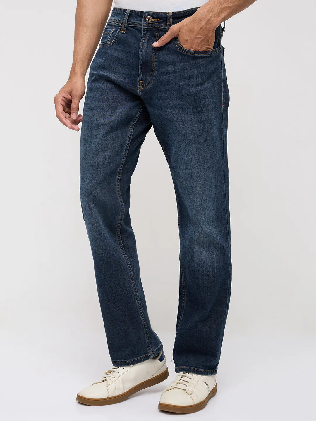 Men Chico Jeans Relaxed Fit Vintage Blue Mid Rise