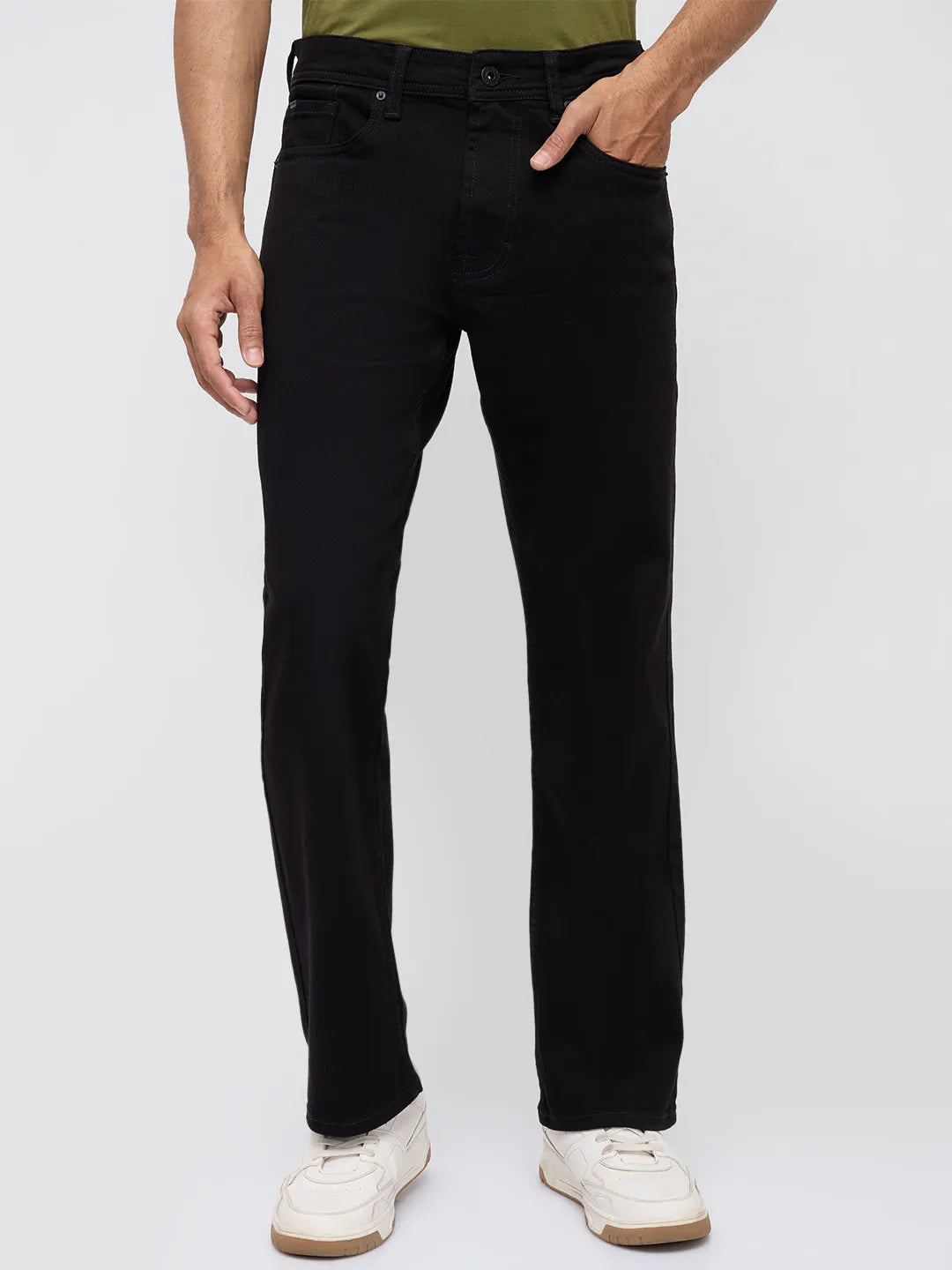 Men Chico Jeans Relaxed Fit Black Mid Rise