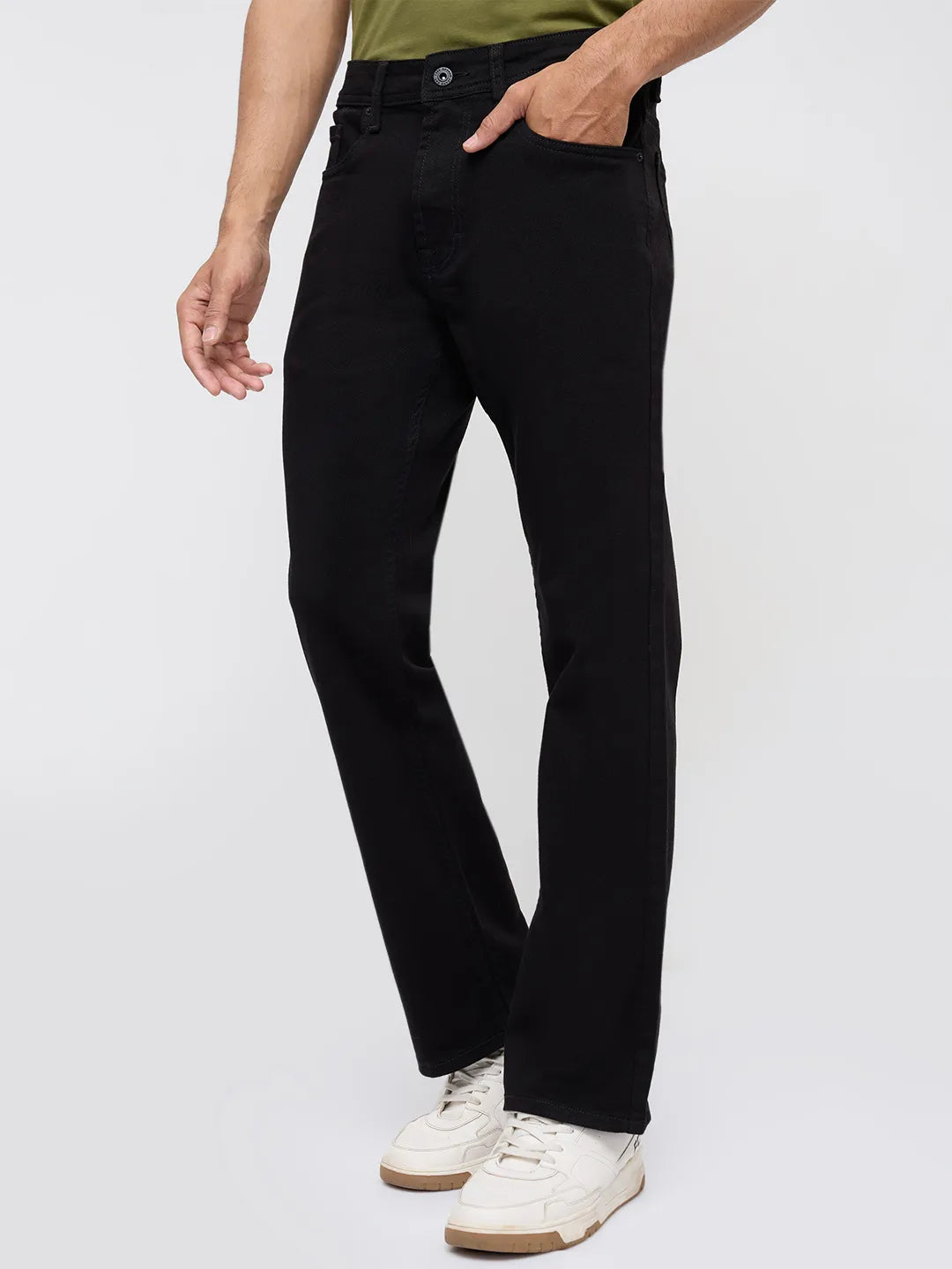 Men Chico Jeans Relaxed Fit Black Mid Rise