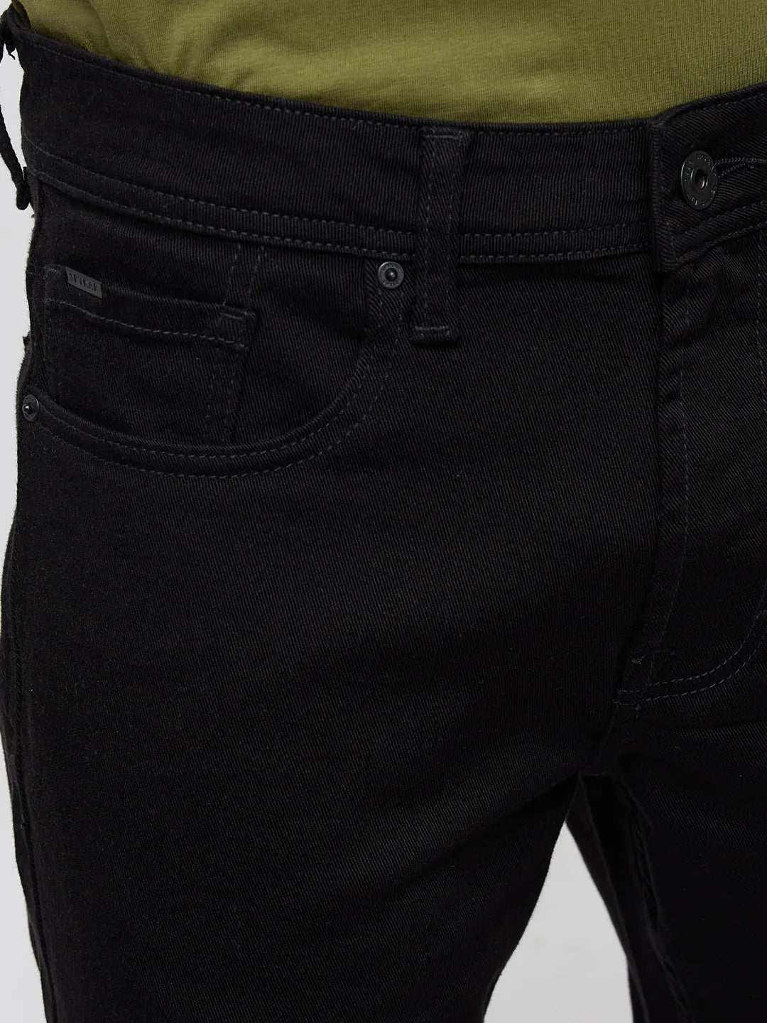 Men Chico Jeans Relaxed Fit Black Mid Rise