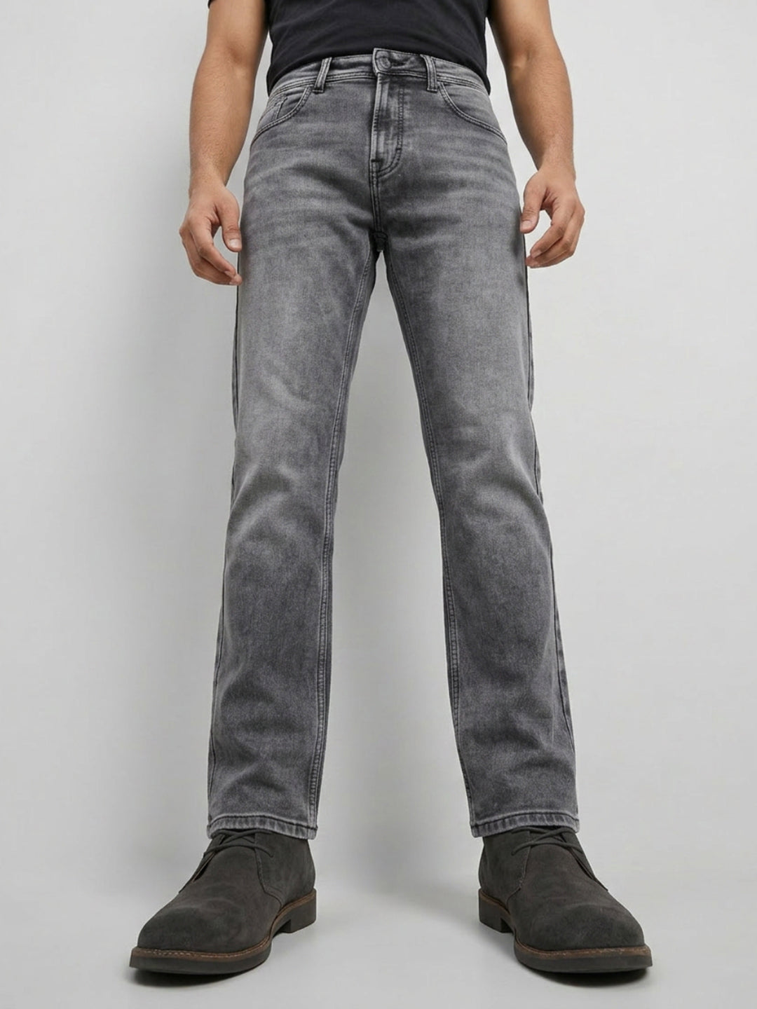 Men Chico Jeans Relaxed Fit Black Mid Rise