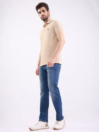 Men Jeans Relaxed Fit Blue Mid Rise