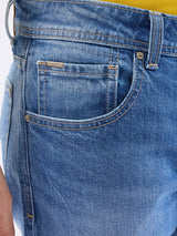 Men Jeans Relaxed Fit Blue Mid Rise
