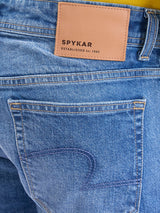 Men Jeans Relaxed Fit Blue Mid Rise