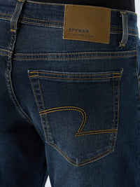 Men Jeans Comfort Fit Blue Mid Rise