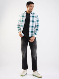 Men Jeans Relaxed Fit Black Mid Rise