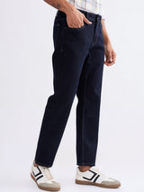 Men Jeans Relaxed Fit Blue Mid Rise