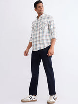Men Jeans Relaxed Fit Blue Mid Rise