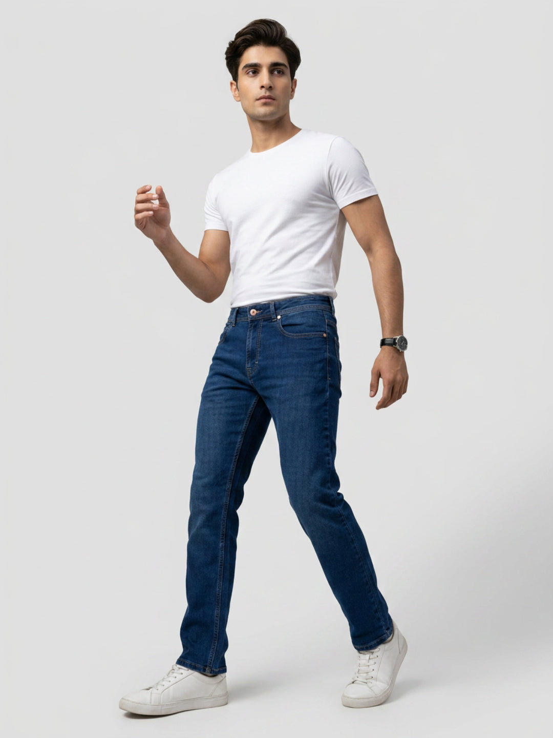 Men Chico Jeans Relaxed Fit Dark Blue Mid Rise