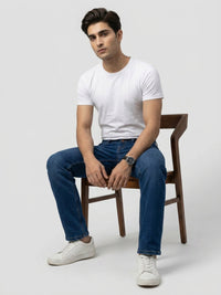 Men Chico Jeans Relaxed Fit Dark Blue Mid Rise